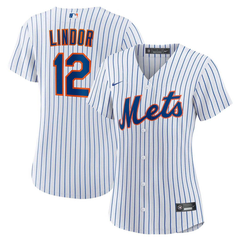 New York Mets Francisco Lindor Women's Home Replica Jersey — White
