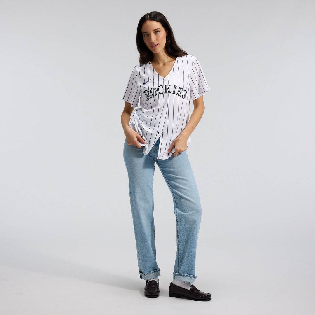 Colorado Rockies Women's Home Replica Team Jersey — White