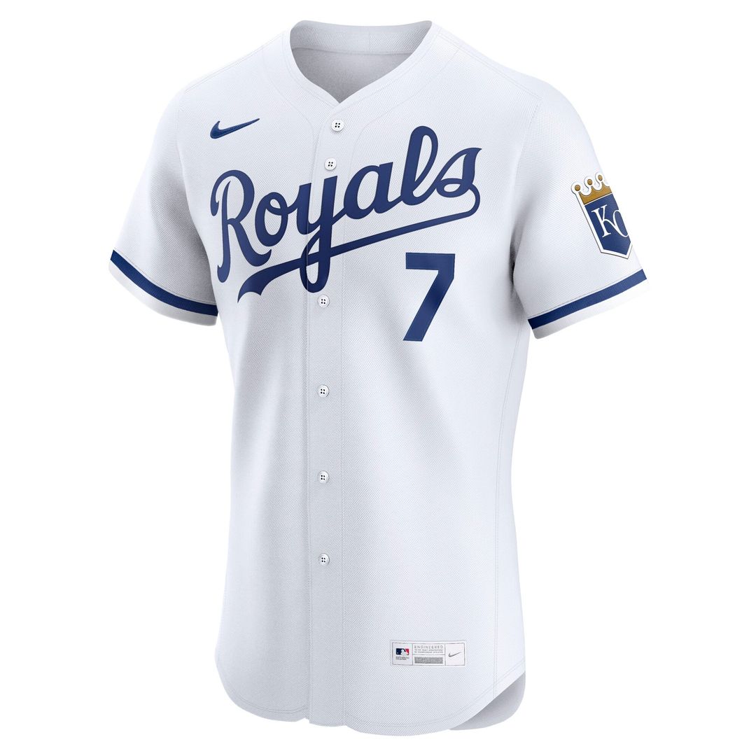 Kansas City Royals Bobby Witt Jr. Home ElitePlayer Jersey — White
