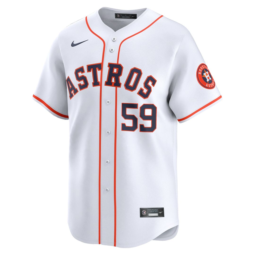 Houston Astros Framber Valdez Home Limited Jersey — White