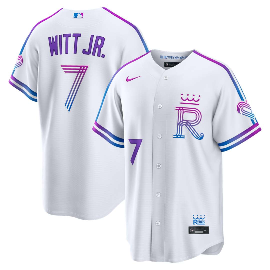 Kansas City Royals Bobby Witt Jr. 2026 City Connect Stadium Jersey — White