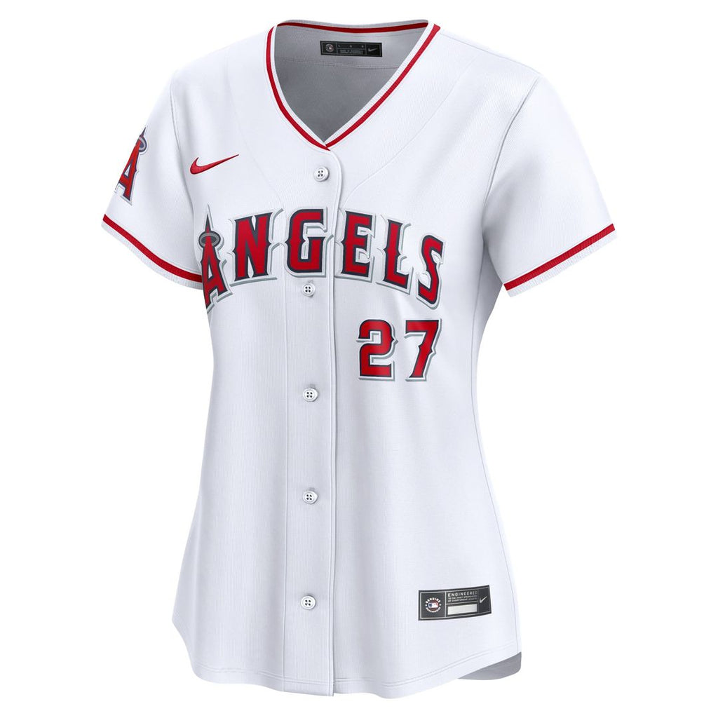 Los Angeles Angels Mike Trout Women's Home Limited Jersey — White