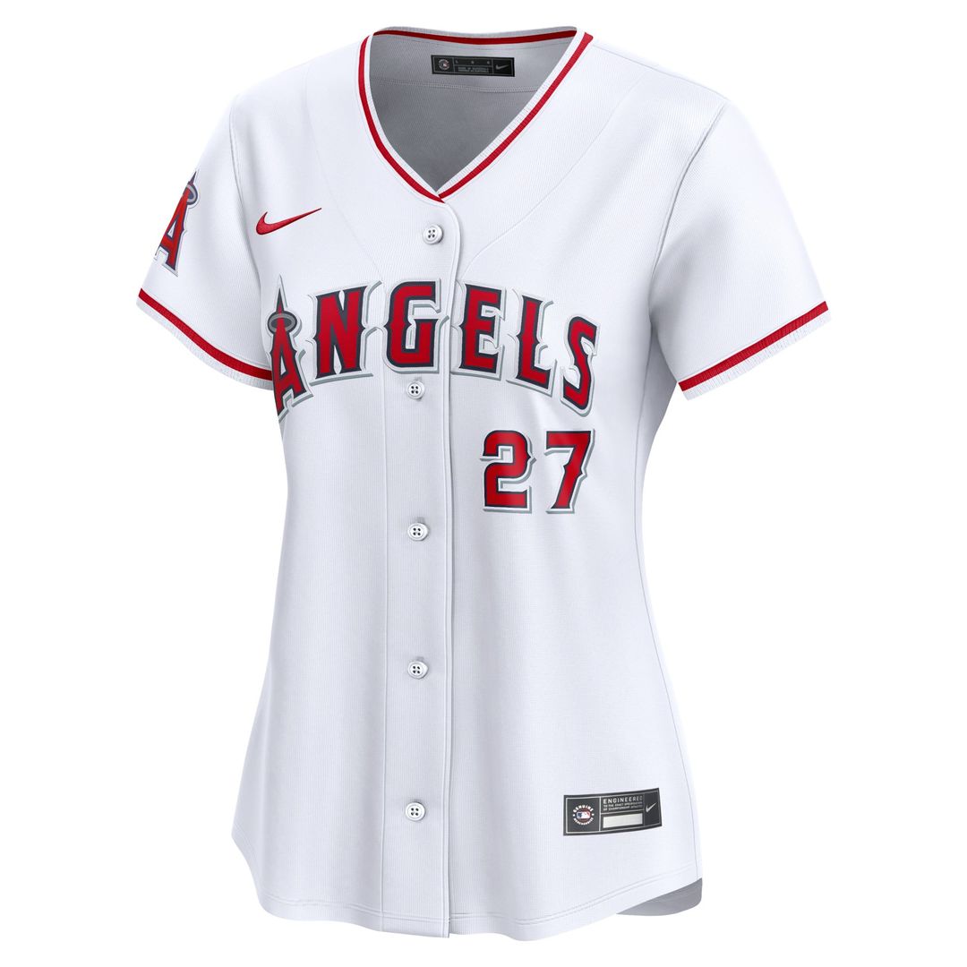 Los Angeles Angels Mike Trout Women's Home Limited Jersey — White