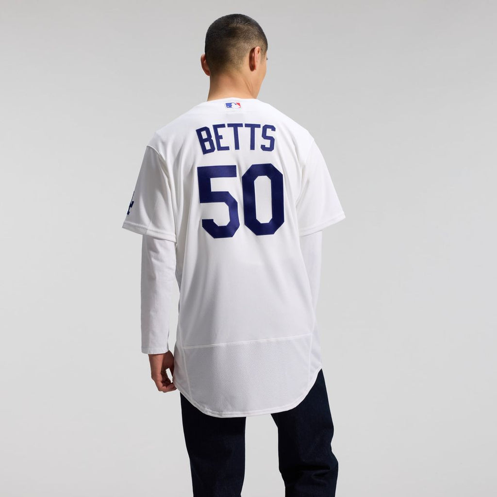Los Angeles Dodgers Mookie Betts Home Authentic Jersey — White