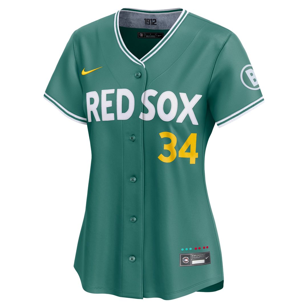 Boston Red Sox David Ortiz Women's 2025 City Connect Limited Retired Player Jersey — Green