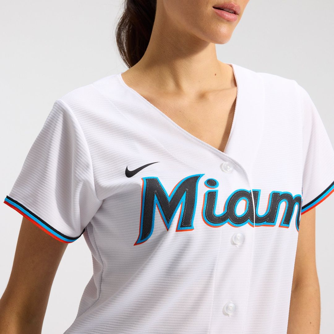 Miami Marlins Women's Replica Team Jersey — White