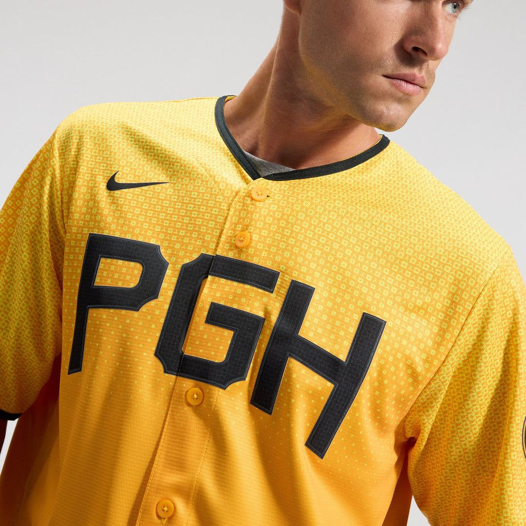 Pittsburgh Pirates City Connect Replica Jersey — Gold