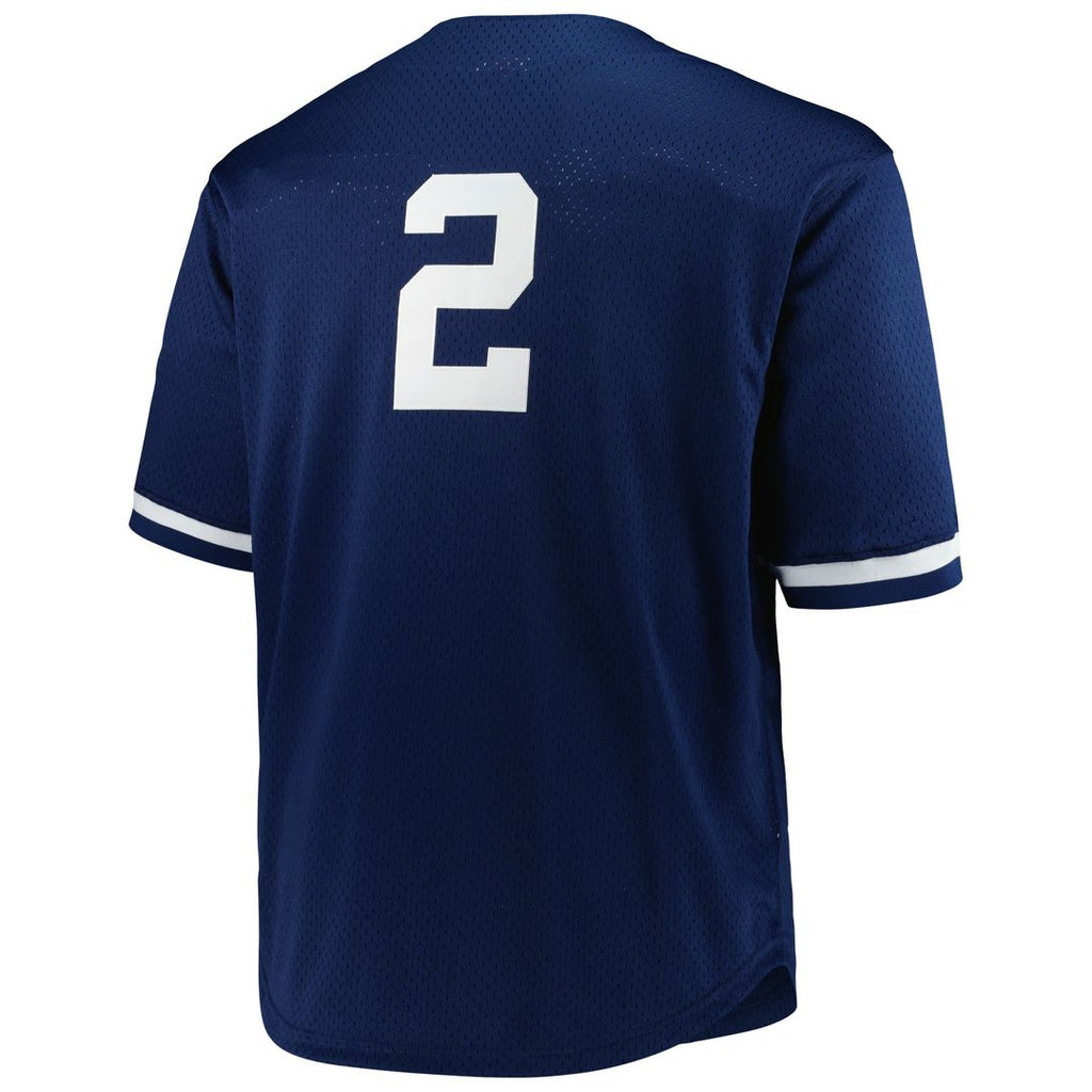 New York Yankees Derek Jeter Big & Tall Cooperstown Mesh Batting Practice Jersey — Navy