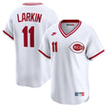 Cincinnati Reds Barry Larkin Throwback Cooperstown Limited Jersey — White