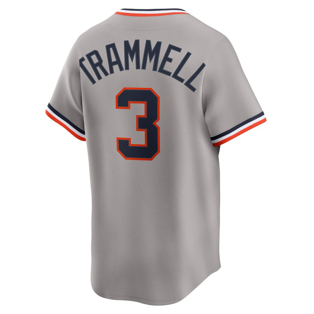 Detroit Tigers Alan Trammell Cooperstown Limited Jersey — Gray