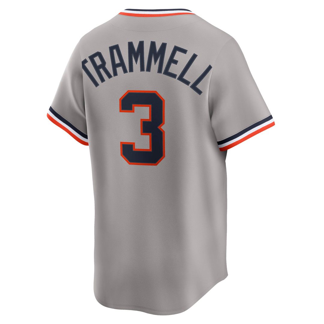Detroit Tigers Alan Trammell Cooperstown Limited Jersey — Gray