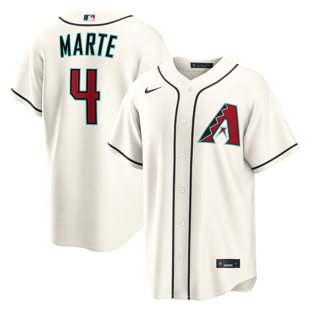 Arizona Diamondbacks Ketel Marte Home Replica Jersey — Cream