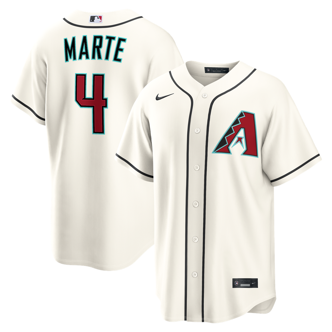 Arizona Diamondbacks Ketel Marte Home Replica Jersey — Cream