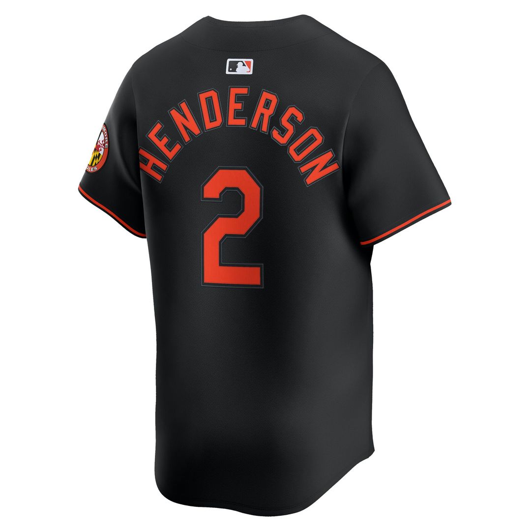 Baltimore Orioles Gunnar Henderson Alternate Limited Jersey — Black