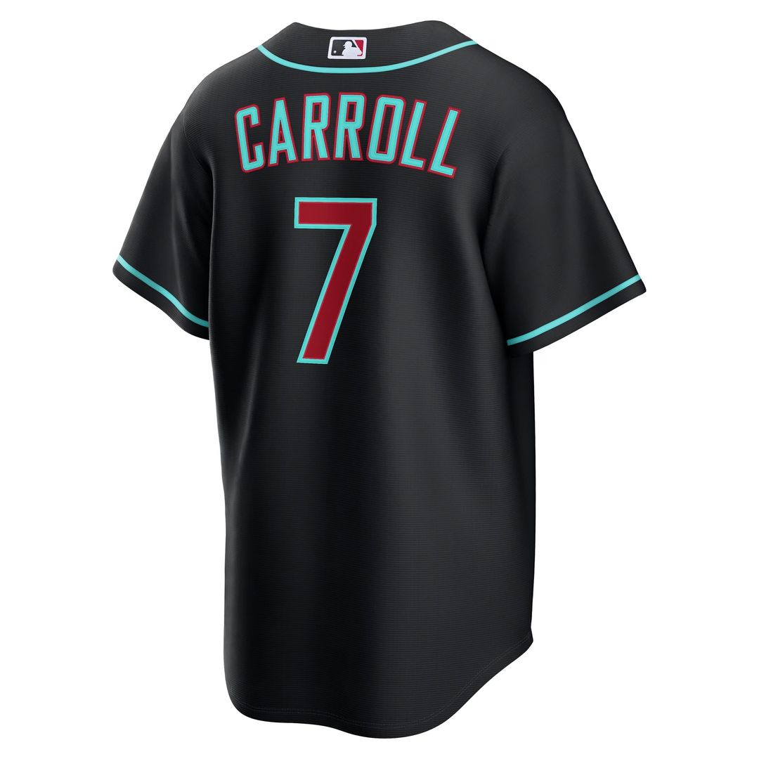 Arizona Diamondbacks Corbin Carroll Alternate Replica Jersey — Black