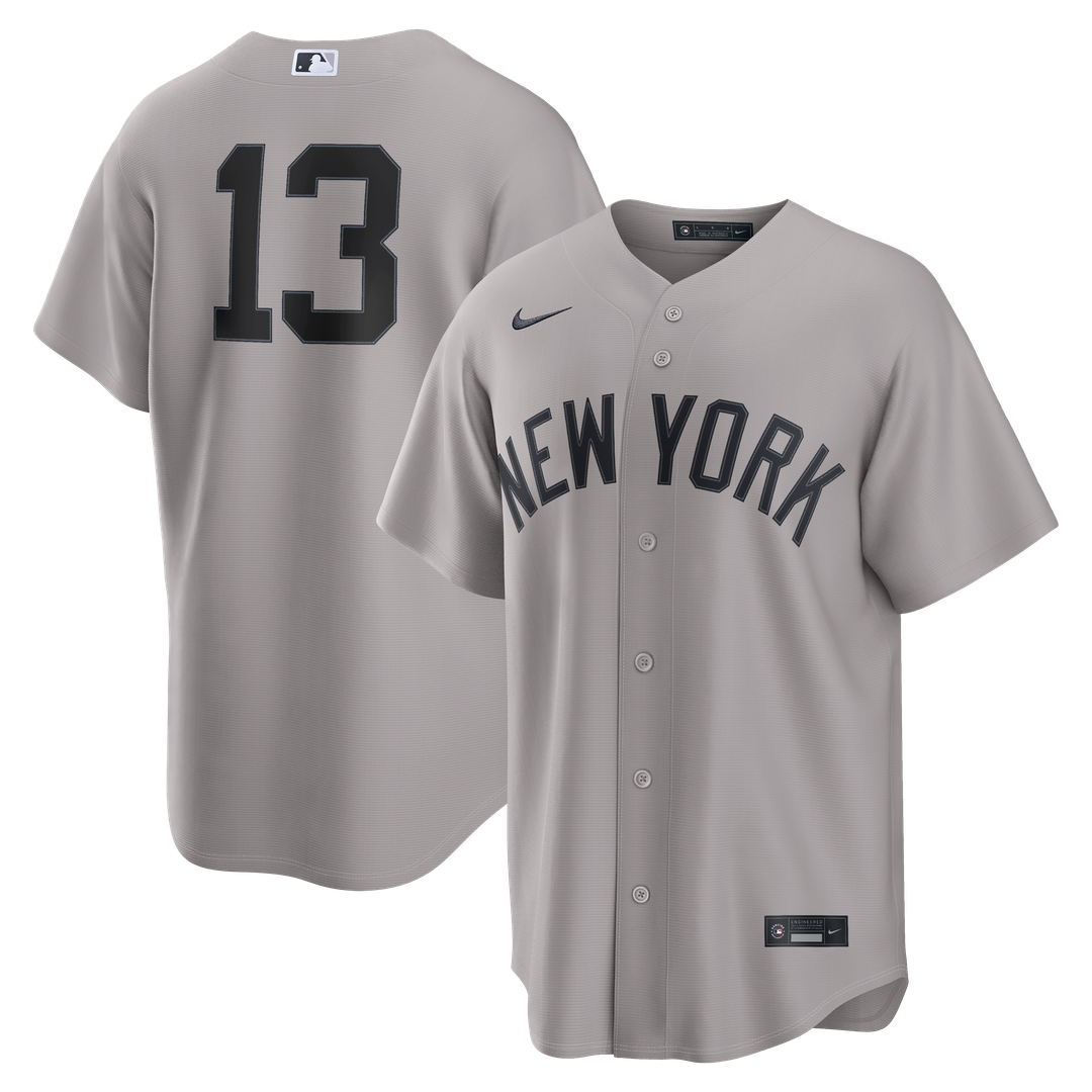 New York Yankees Jazz Chisholm Jr. Road Replica Jersey — Gray