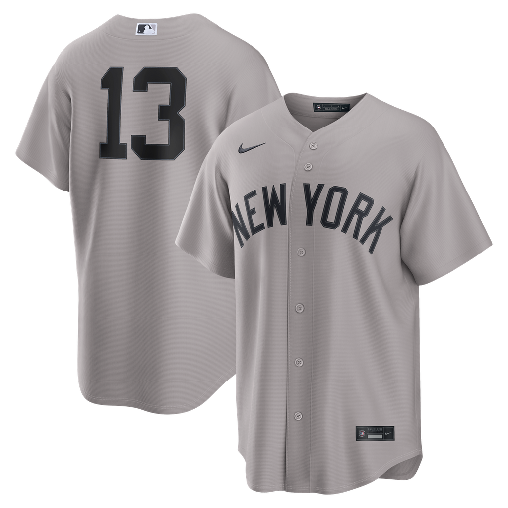 New York Yankees Jazz Chisholm Jr. Road Replica Jersey — Gray