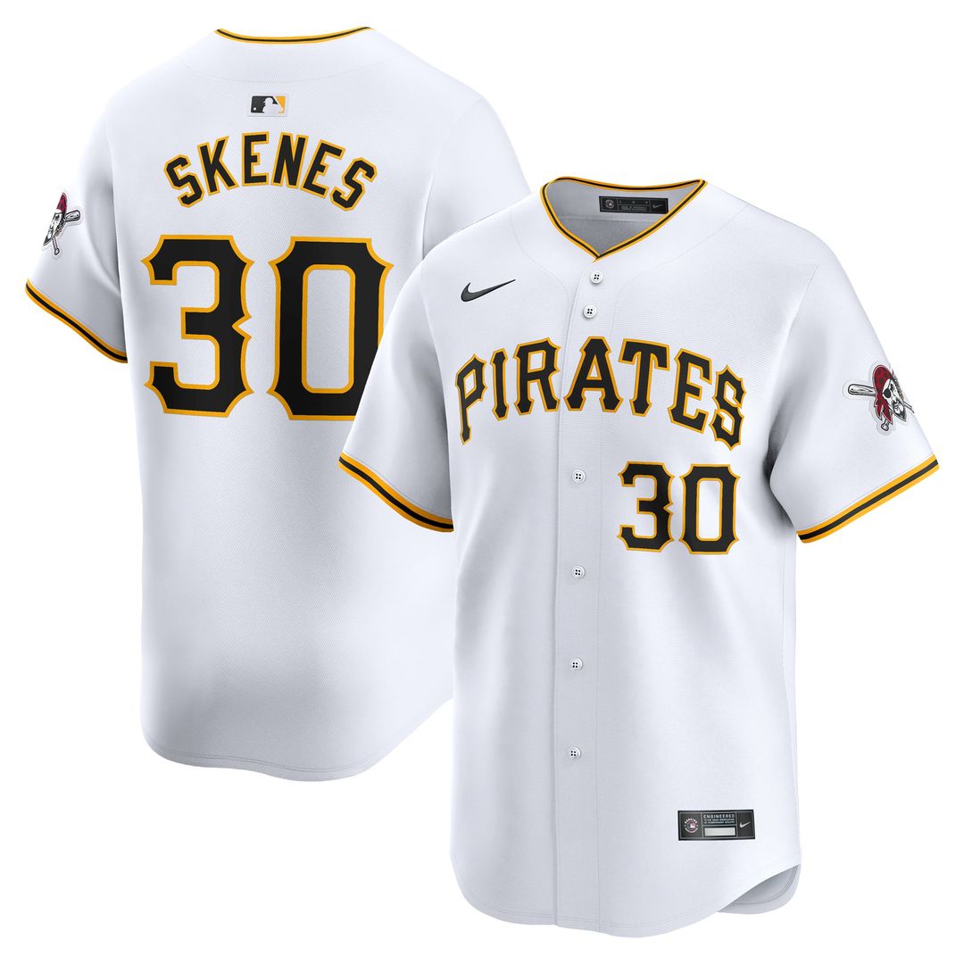 Pittsburgh Pirates Paul Skenes Home Limited Jersey — White