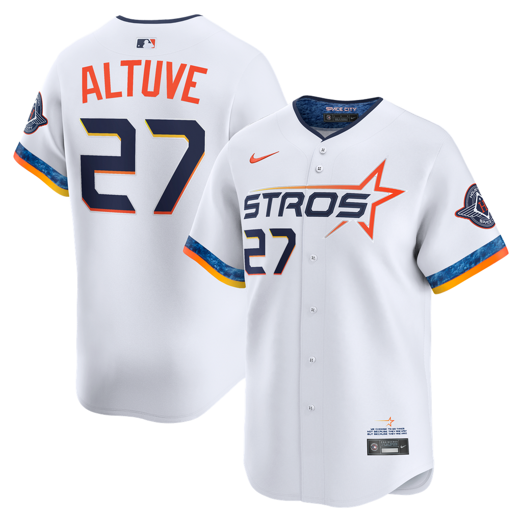 Houston Astros Jose Altuve 2025 City Connect Limited Jersey — White