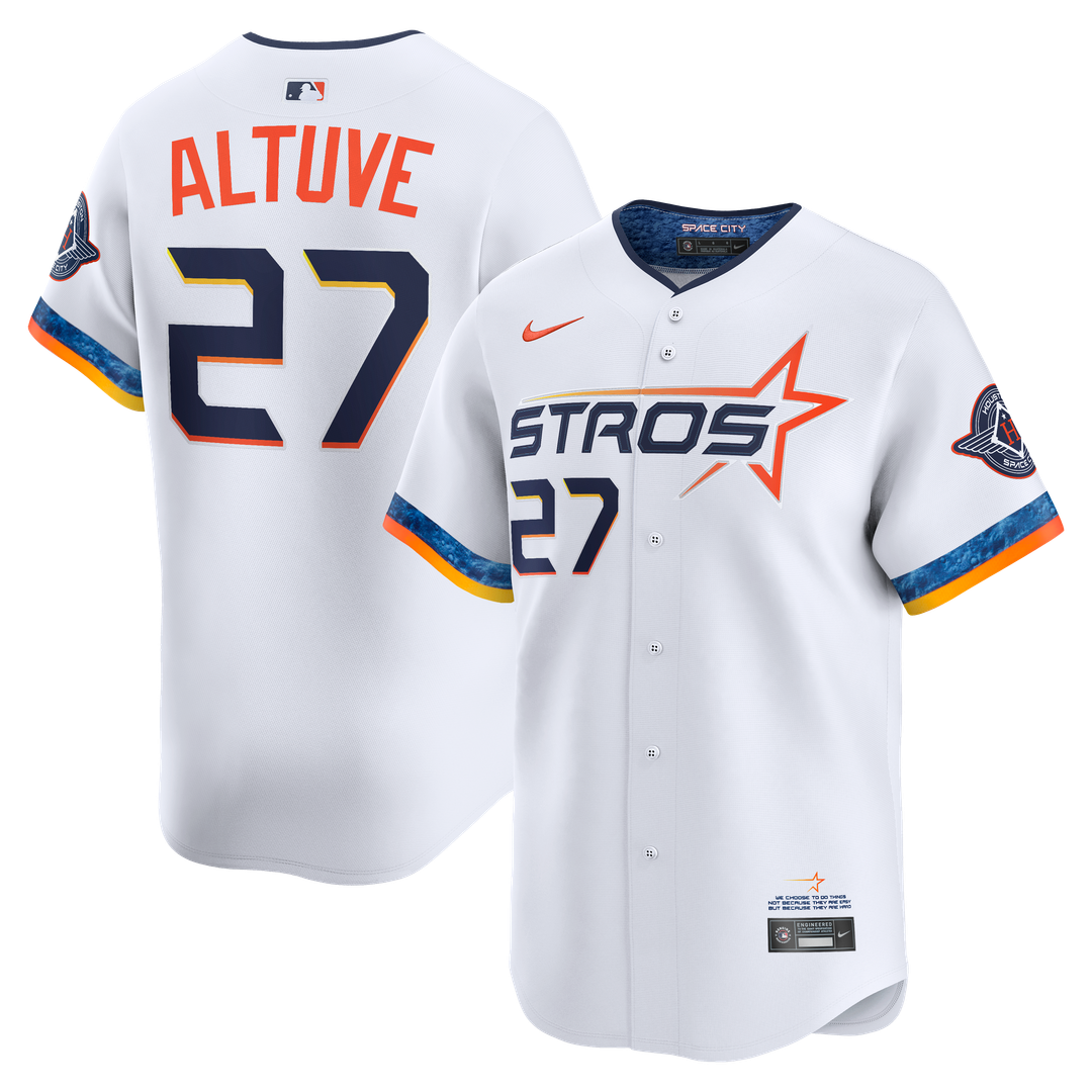 Houston Astros Jose Altuve 2025 City Connect Limited Jersey — White