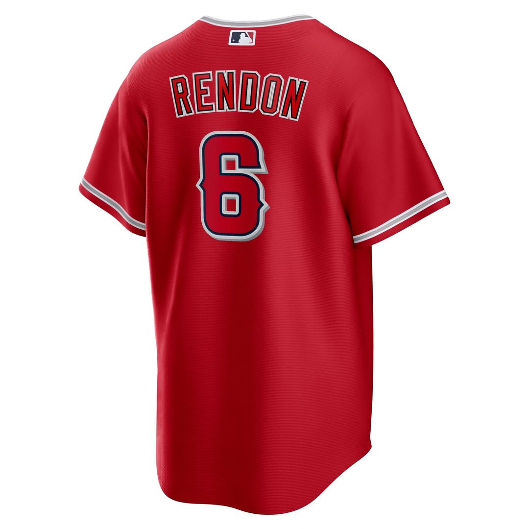 Los Angeles Angels Anthony Rendon Alternate Replica Player Name Jersey — Red