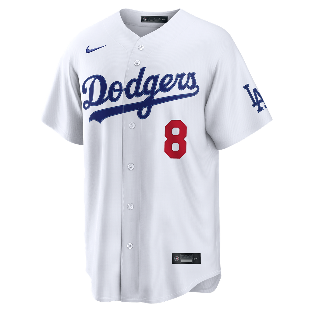 Los Angeles Dodgers Enrique Hernández Home Stadium Jersey — White