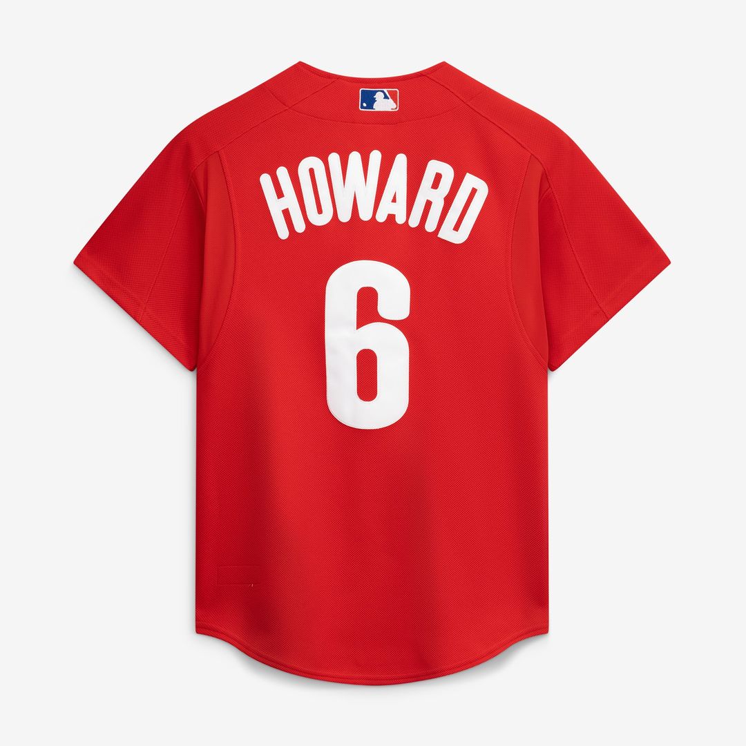Philadelphia Phillies Ryan Howard Cooperstown Batting Practice Jersey — Red