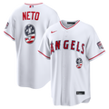 Los Angeles Angels Zach Neto USA 250 Fourth of July Stadium Jersey — White