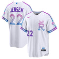 Kansas City Royals Carter Jensen 2026 City Connect Stadium Jersey — White
