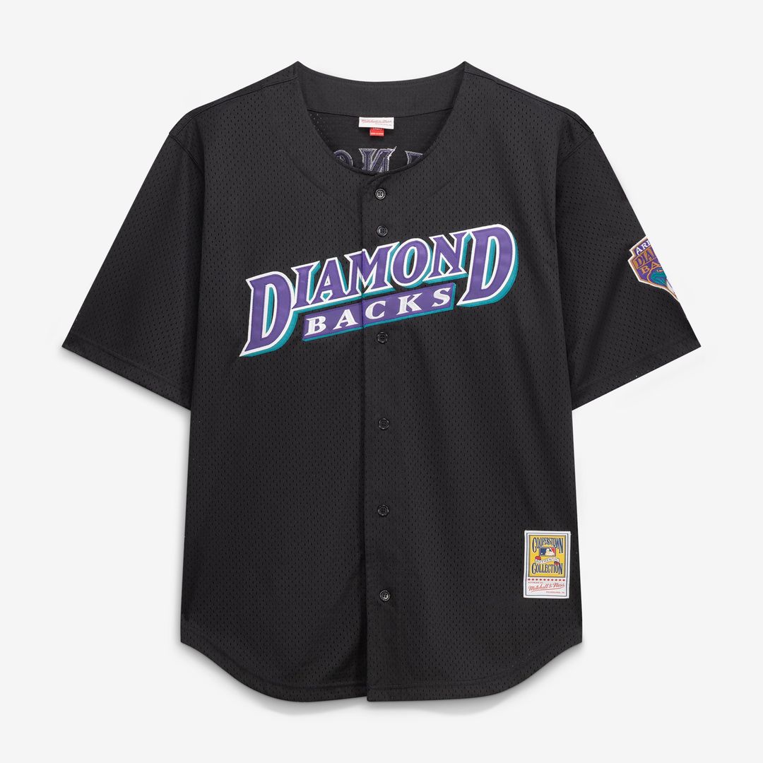 Arizona Diamondbacks Randy Johnson Big & Tall Cooperstown Mesh Batting Practice Jersey — Black