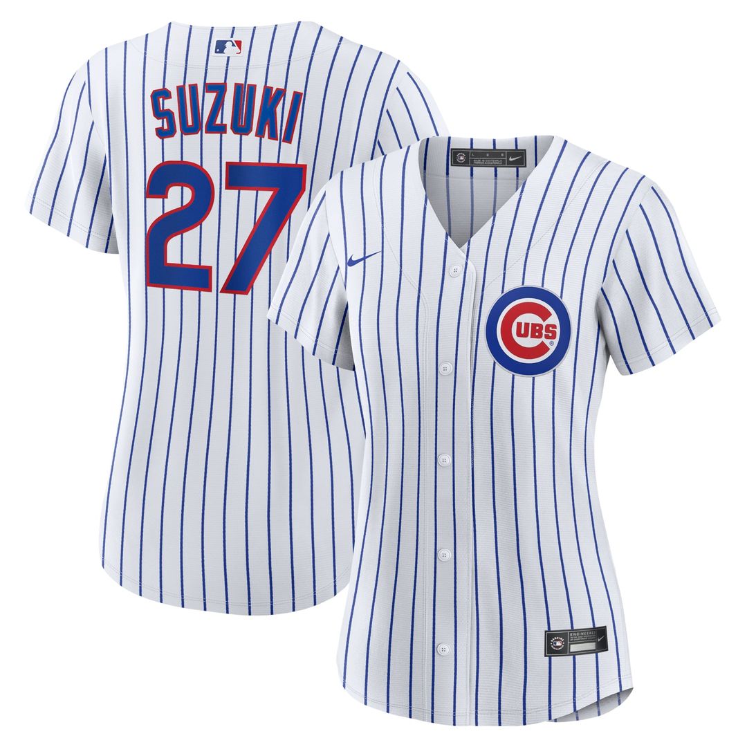 Chicago Cubs Seiya Suzuki Women's Home Replica Jersey — White