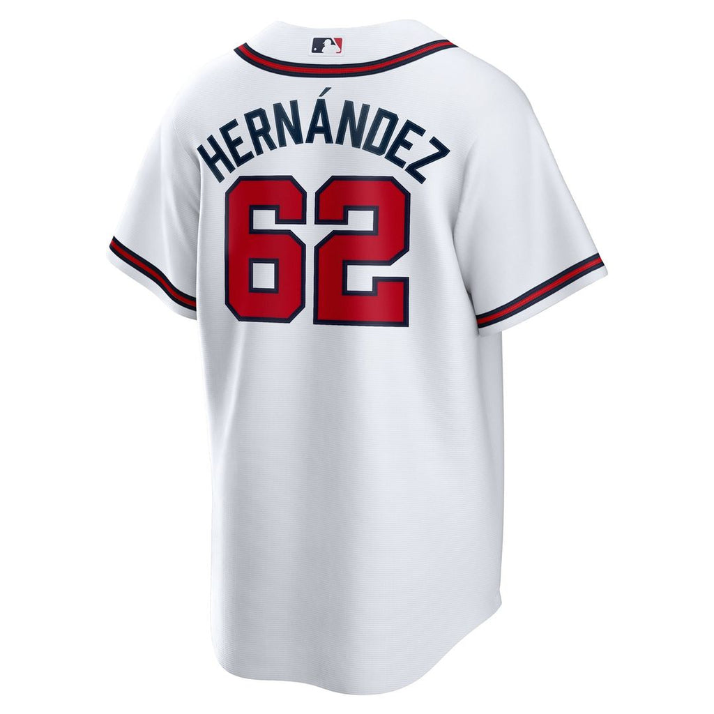 Atlanta Braves Daysbel Hernandez Home Replica Jersey — White