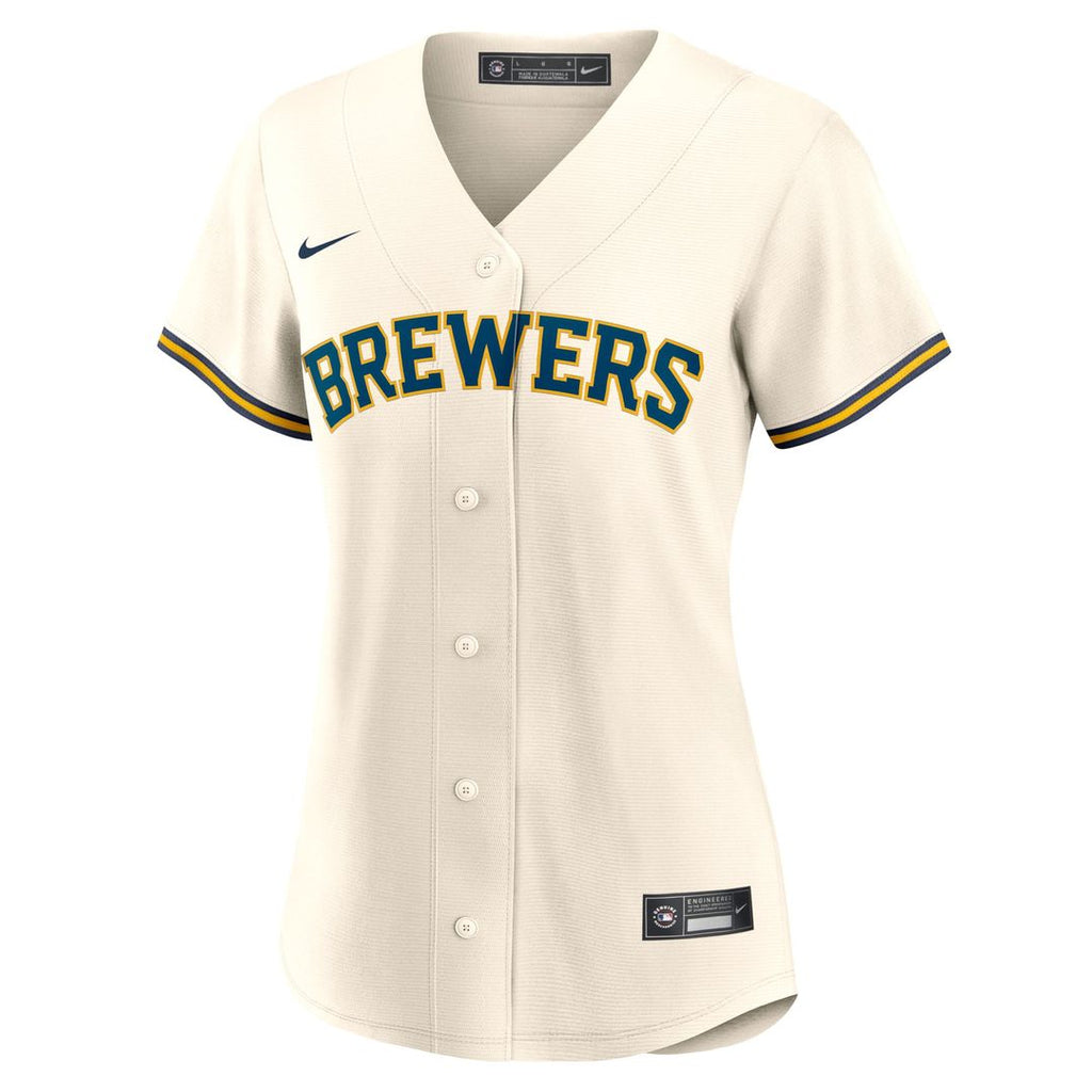 Milwaukee Brewers Women's Home Replica Team Jersey — Cream