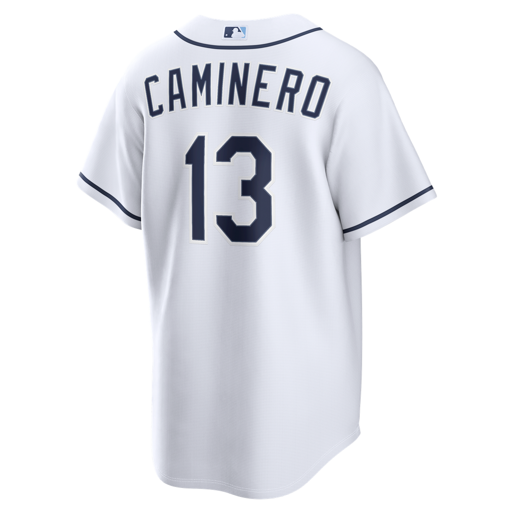 Tampa Bay Rays Junior Caminero Home Replica Jersey — White