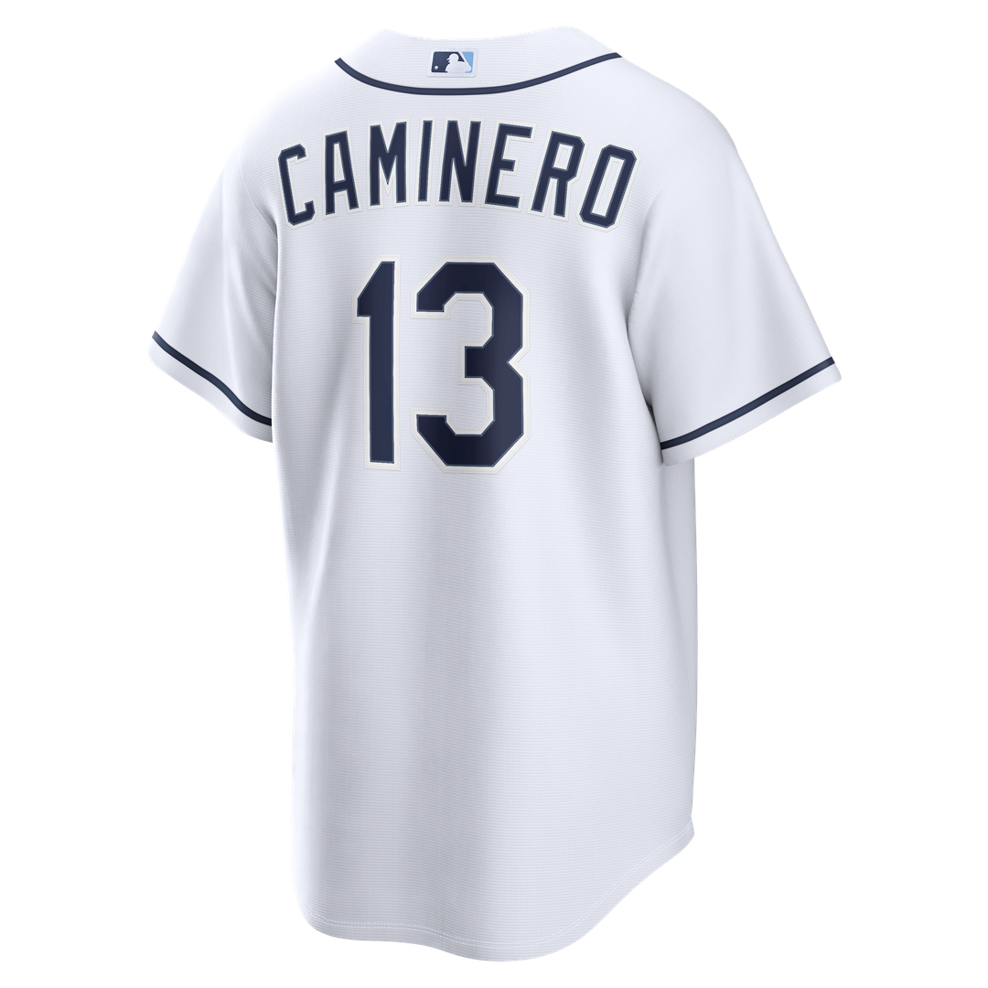Tampa Bay Rays Junior Caminero Home Replica Jersey — White