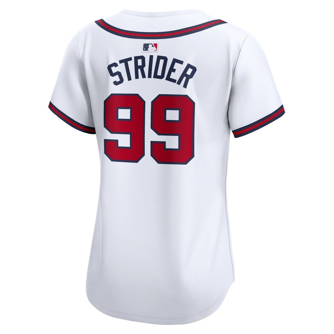 Atlanta Braves Spencer Strider Women's Home Limited Jersey — White