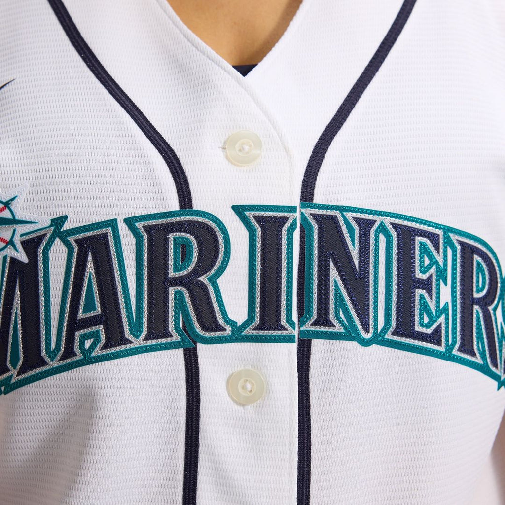 Seattle Mariners Cal Raleigh Women's Home Replica Jersey — White