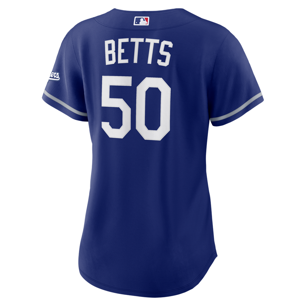 Los Angeles Dodgers Mookie Betts Women's Alternate Stadium Jersey — Royal
