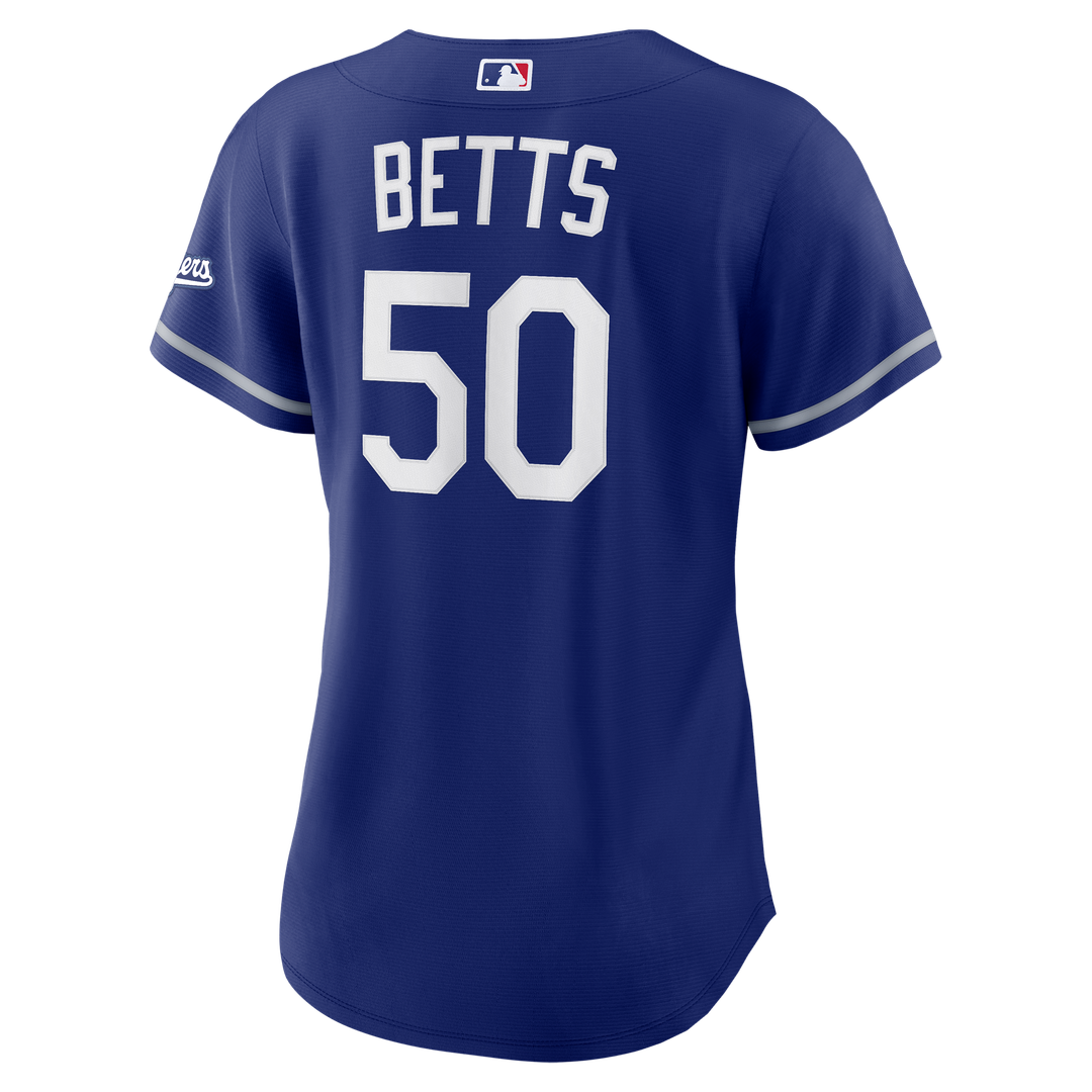 Los Angeles Dodgers Mookie Betts Women's Alternate Stadium Jersey — Royal
