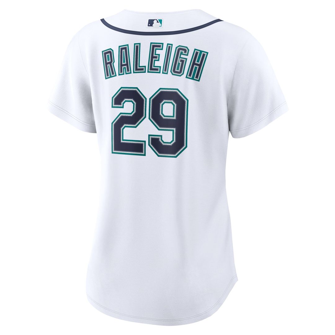 Seattle Mariners Cal Raleigh Women's Home Replica Jersey — White