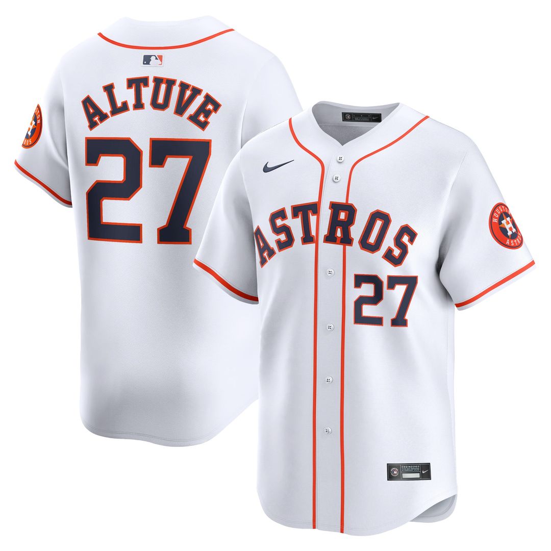 Houston Astros Jose Altuve Home Limited Jersey — White