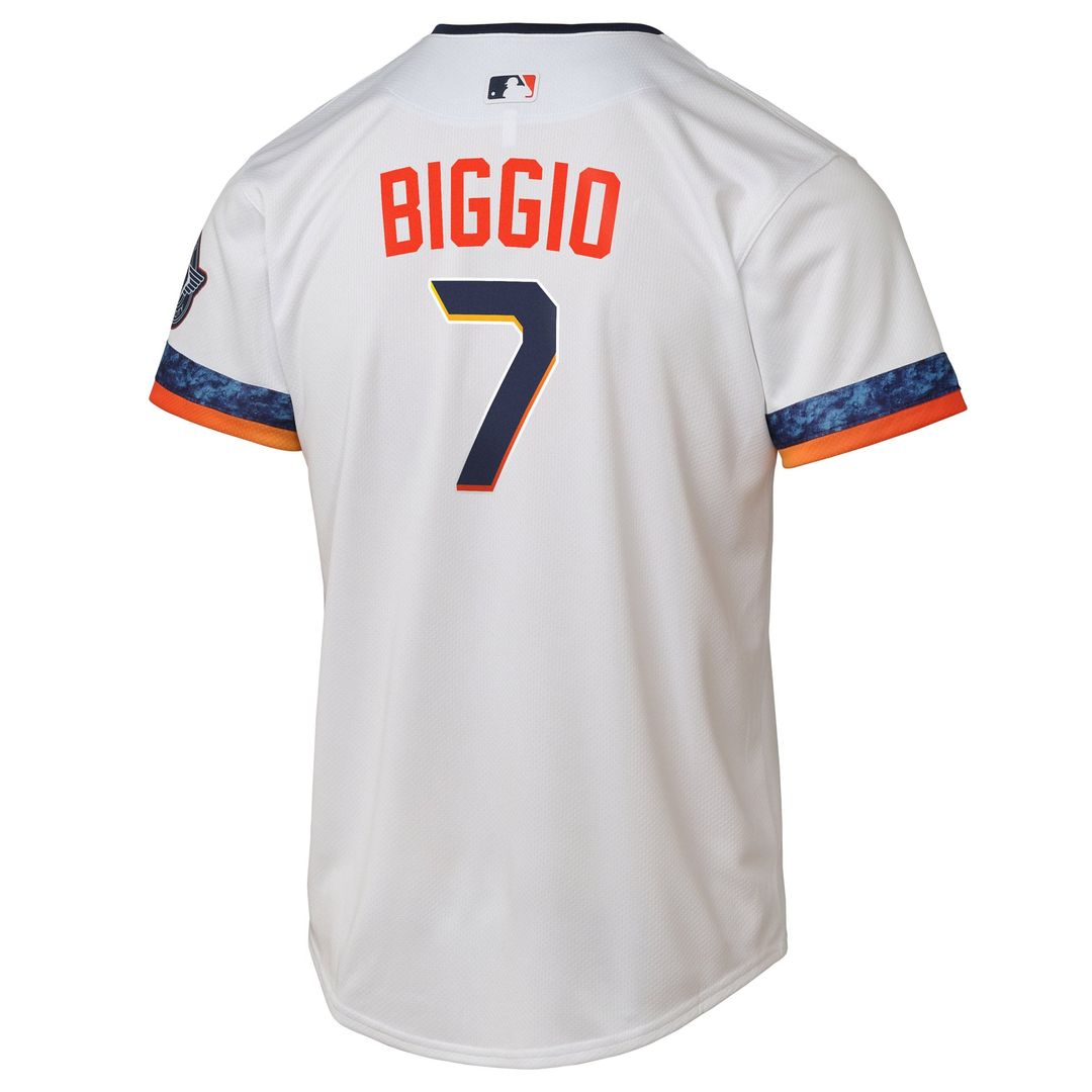 Houston Astros Craig Biggio Youth 2025 City Connect Limited Jersey — White