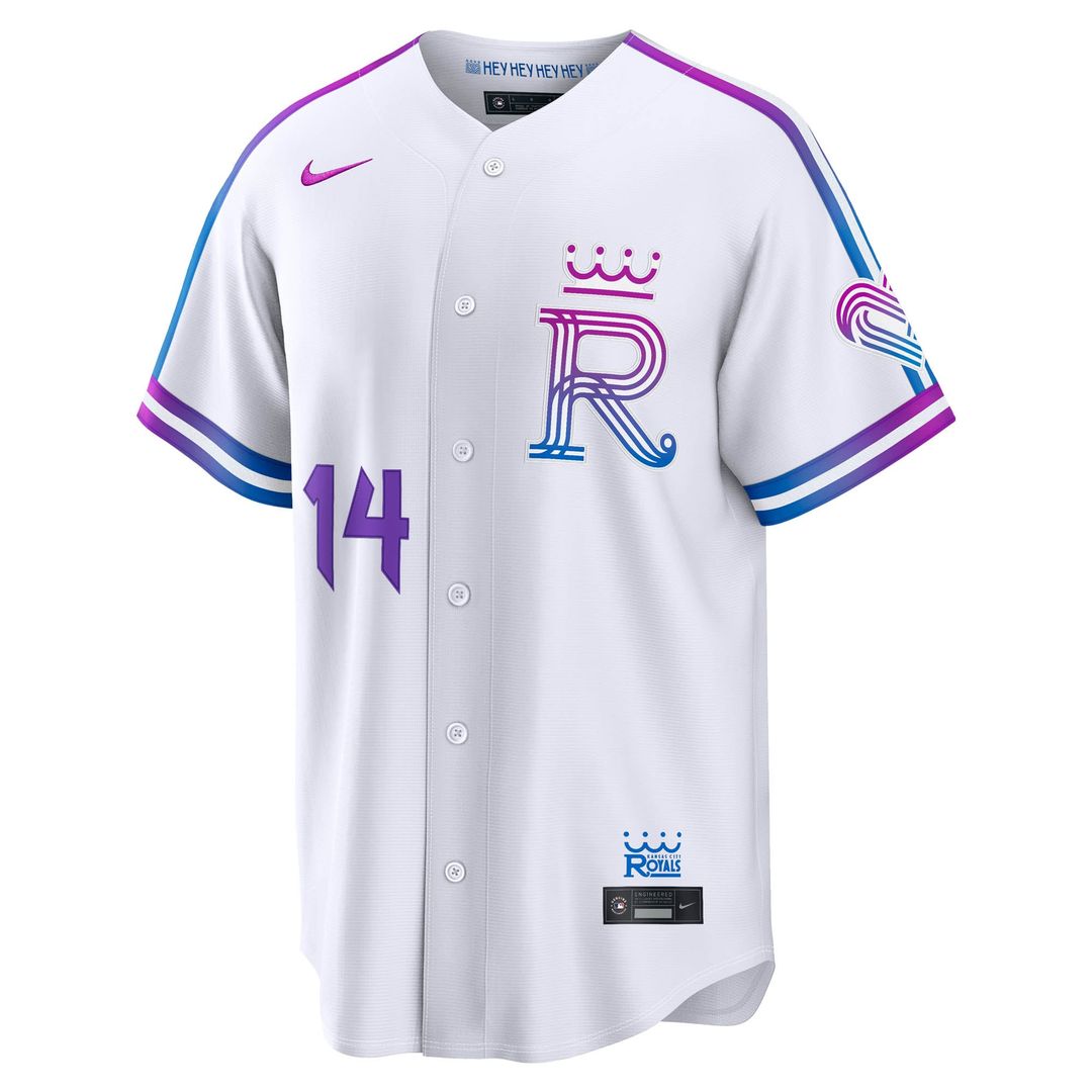 Kansas City Royals Jac Caglianone 2026 City Connect Stadium Jersey — White