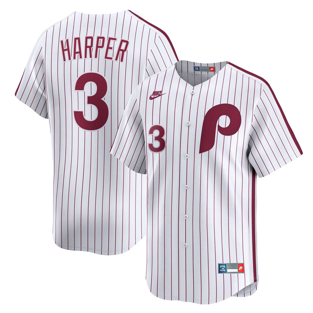Philadelphia Phillies Bryce Harper Cooperstown Limited Jersey — White