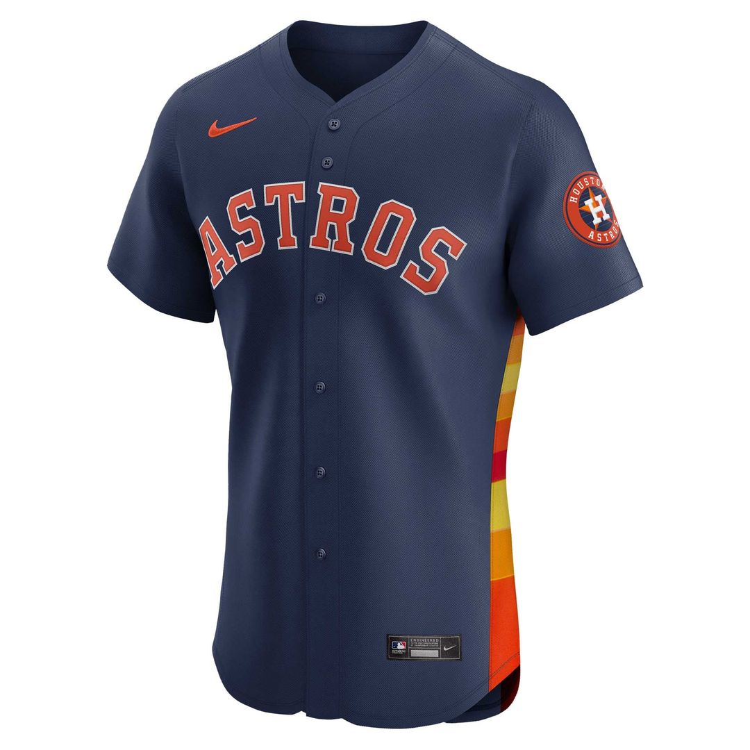 Houston Astros Jose Altuve Alternate Elite Jersey — Navy