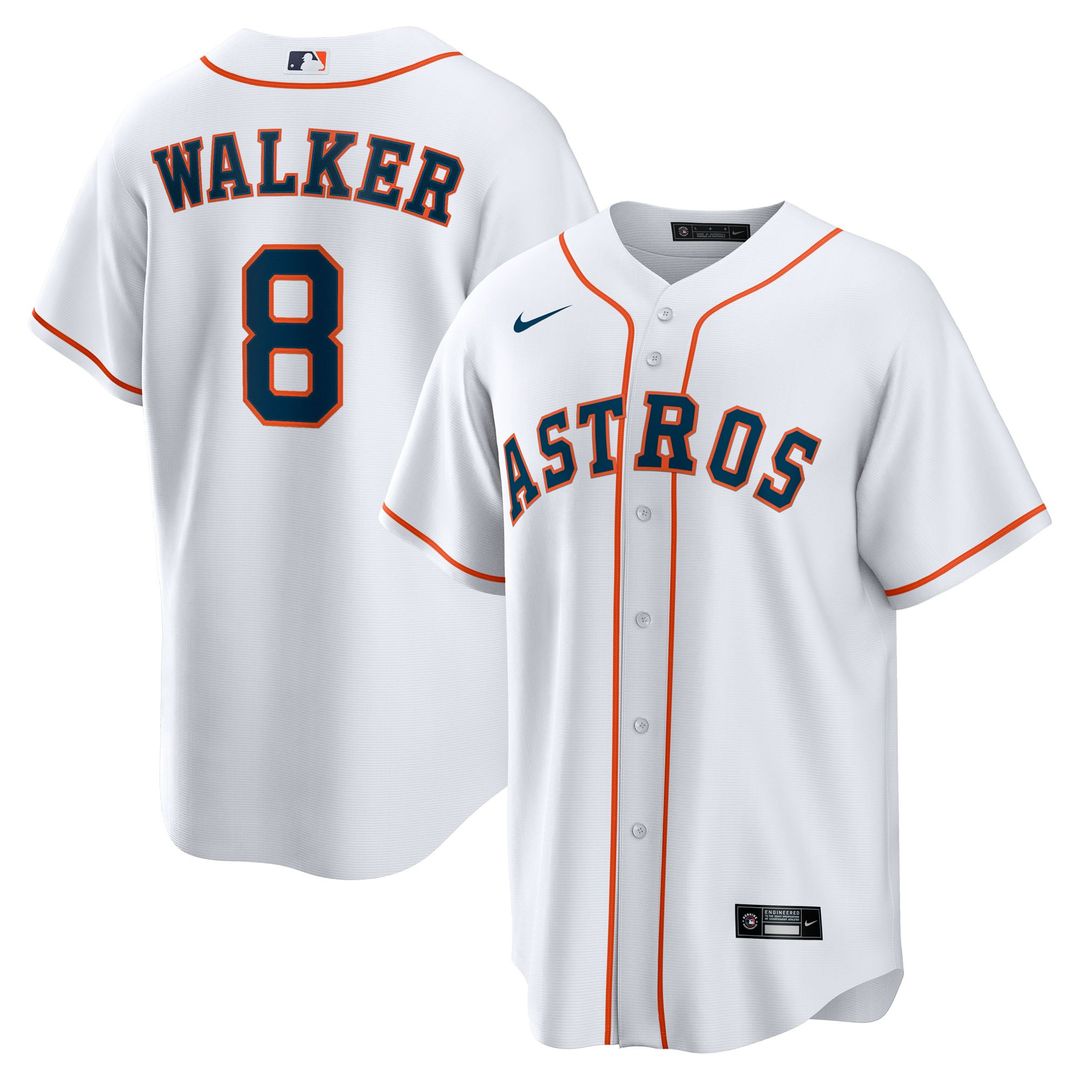 Houston Astros Christian Walker Home Replica Jersey — White