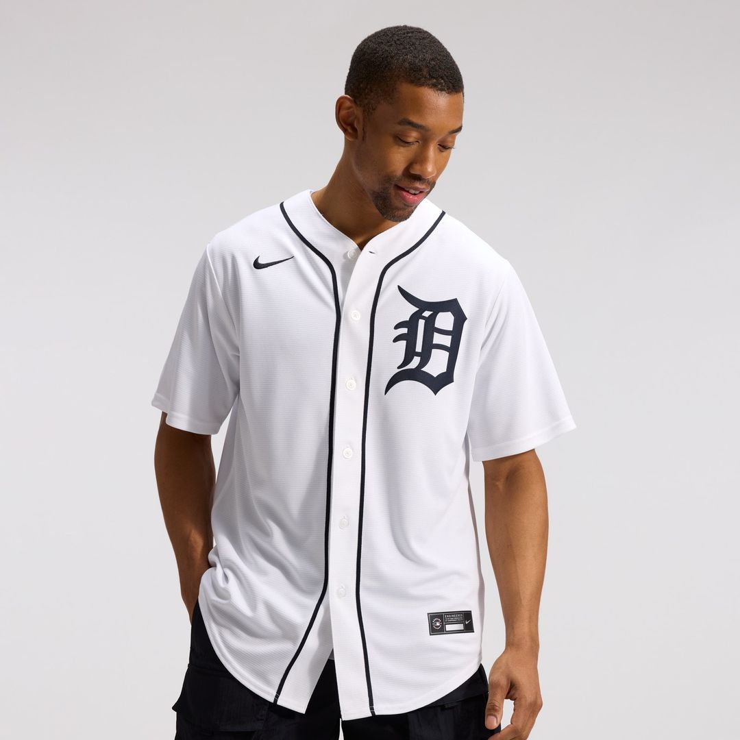 Detroit Tigers Home Replica Jersey — White