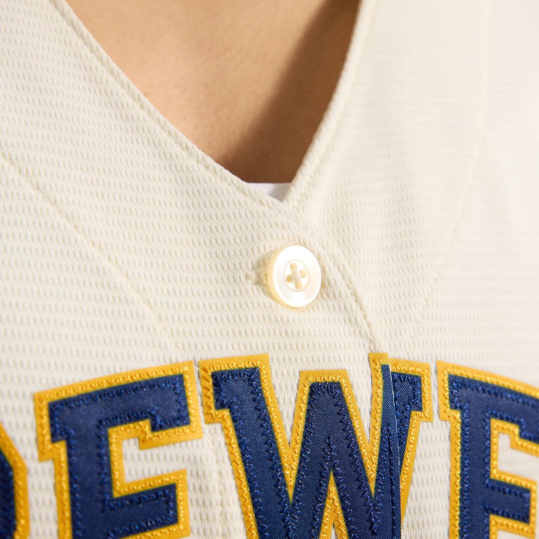 Milwaukee Brewers Sal Frelick Women's Home Replica Jersey — Cream
