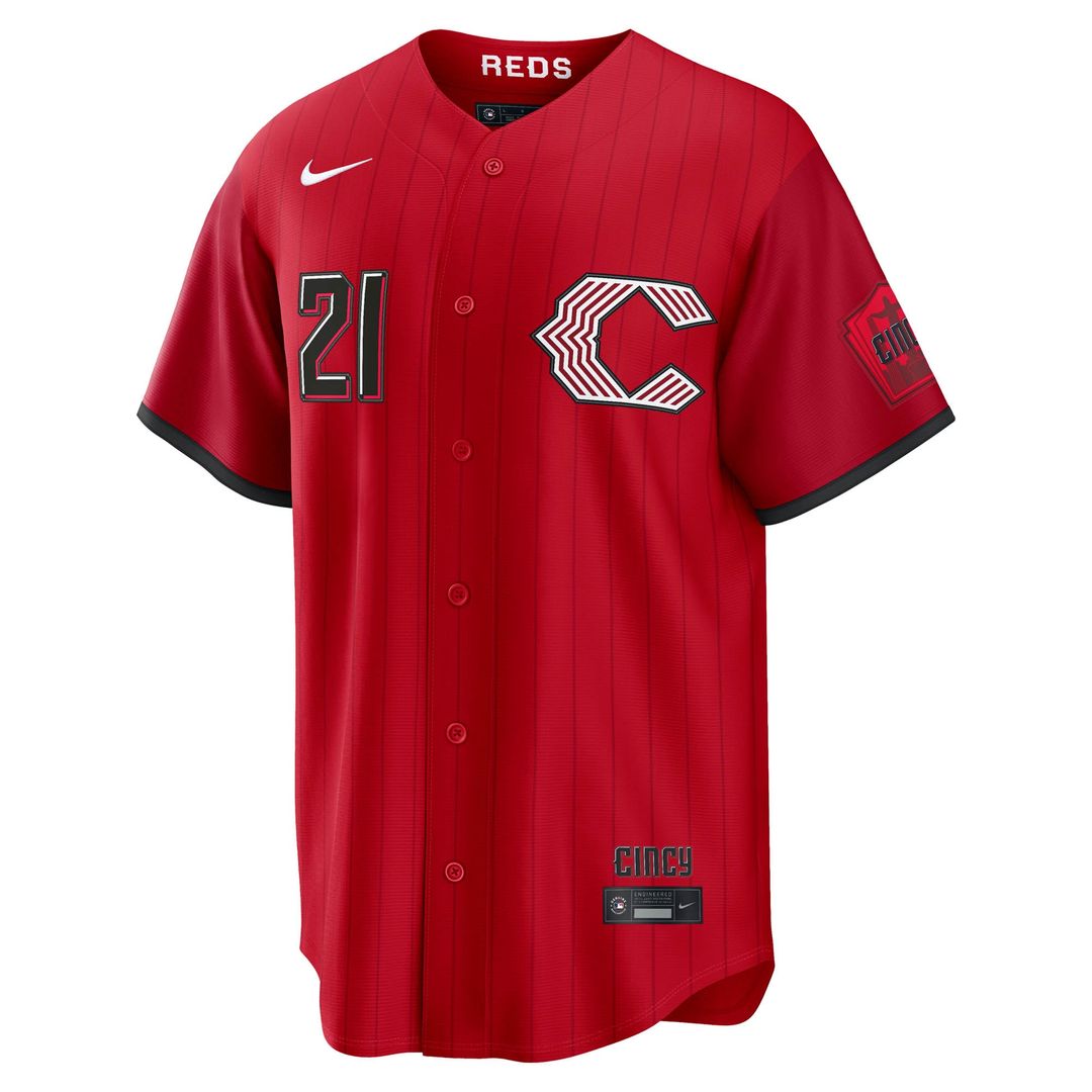 Cincinnati Reds Hunter Greene 2026 City Connect Stadium Jersey — Red