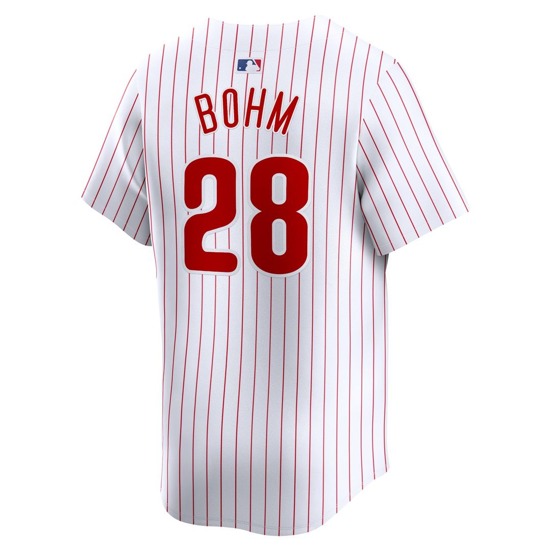 Philadelphia Phillies Alec Bohm Home Limited Jersey — White